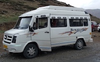 Tempo Traveller, Maximum Passengers: 8, Suitcases: 16, Hand Bags: 8<br>$130.00 USD